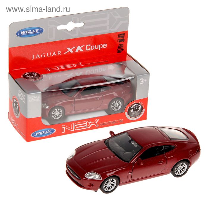 Машина металлическая Jaguar XK, масштаб 1:34-39, цвета МИКС - Фото 1