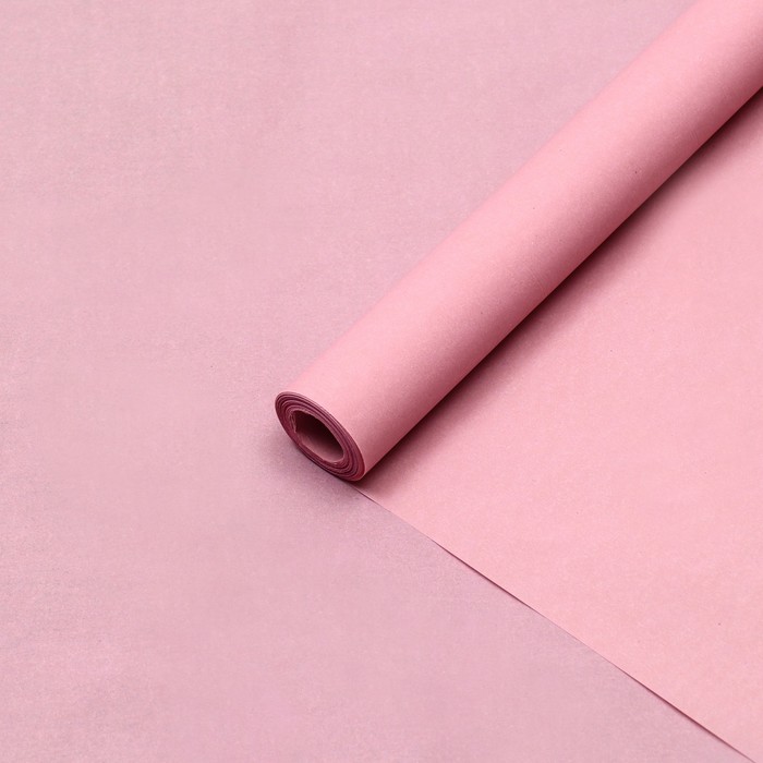 Пергамент флористический "Нежно розовый", 0,6 х 10 м, 45 г/м2 - Фото 1