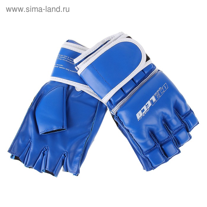 Перчатки для рукопашного боя, размер S, цвет синий - Фото 1