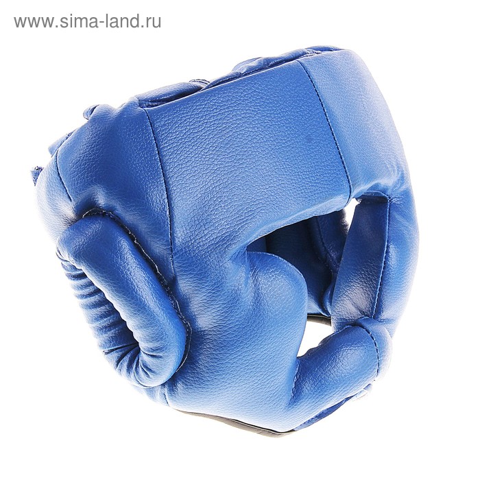 Шлем боксерский, размер L, цвет синий - Фото 1