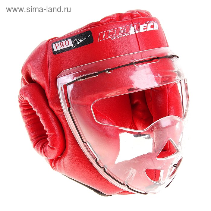 Шлем-маска для рукопашного боя, размер L, цвет красный - Фото 1