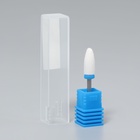 Фреза керамическая для маникюра «Кукуруза», средняя нарезка, 6×15 мм, в пластиковом футляре, белая - Фото 3