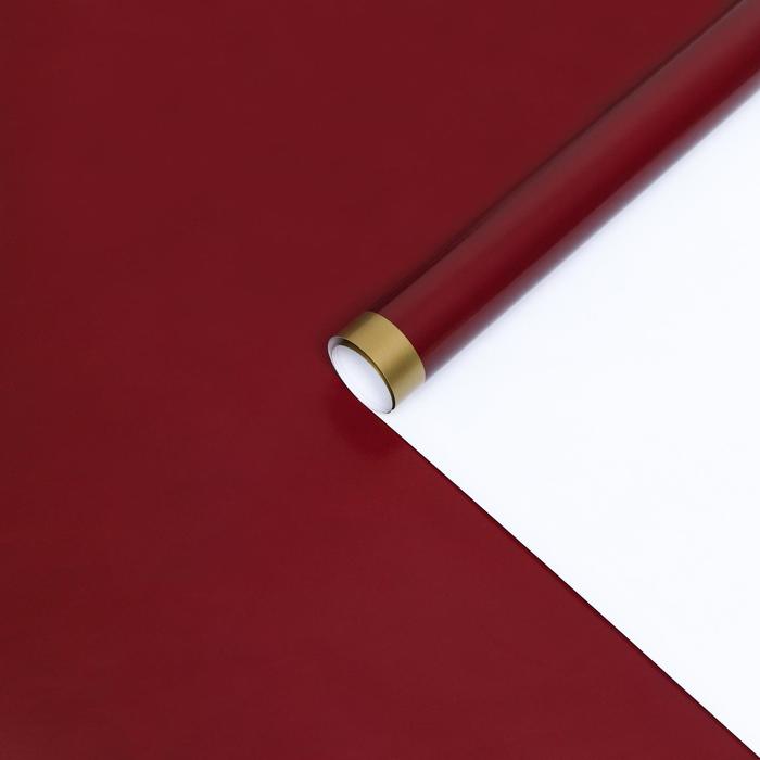 Бумага глянцевая "Золотая полоса", бордовая , 1 х 0,7 м, 2 шт. - Фото 1