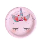 Посуда бумажная одноразовая «Единорог Мордочка», 6 тарелок, 6 стаканов - Фото 4