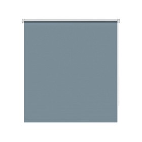 Рулонная штора блэкаут Decofest «Плайн», 100х160 см, цвет синяя сталь