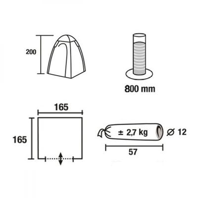 Палатка Ardo, размер 165 х 165 х 200 см