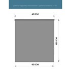 Рулонная штора «Плайн», 40х160 см, цвет серый - Фото 2