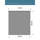 Рулонная штора Decofest «Плайн», 60х160 см, цвет серый - фото 48104995