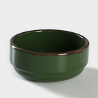 Салатник фарфоровый Punto verde, 350 мл, 12×5 см - фото 301621200