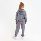 Костюм детский (худи, брюки) MINAKU, серый, рост 152 см - Фото 4