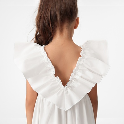 Платье для девочки KAFTAN «Бабочка», белое, рост 98-104 см