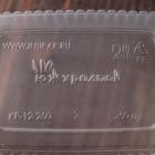 Контейнер пластиковый одноразовый «Южуралпак», КР-12, 250 мл, 11,5×9×5,5 см, цвет прозрачный - Фото 3
