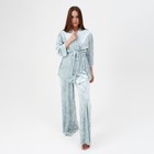 Костюм женский (жакет, брюки) KAFTAN, размер 40-42, цвет мятный - Фото 3