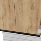 Кухонный гарнитур прямой «Адажио лайт», 1200×600 мм, цвет дуб золотой/бетон тёмный/венге - Фото 4