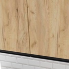 Кухонный гарнитур трёхуровневый в полоток «Адажио люкс», 3000×600 мм, цвет дуб золотой/бетон тёмный/венге 7029725