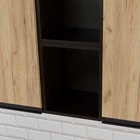 Кухонный гарнитур прямой «Адажио нормал», 1500×600 мм, цвет дуб золотой/бетон тёмный/венге - Фото 4