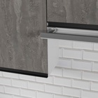 Кухонный гарнитур прямой «Ноктюрн мега», 2500×600 мм, цвет бетон тёмный/белый - Фото 5