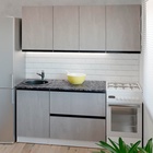 Кухонный гарнитур прямой «Сюита макси», 1800×600 мм, цвет бетон светлый/белый - Фото 1