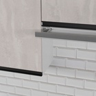 Кухонный гарнитур прямой «Сюита мега», 2500×600 мм, цвет бетон светлый/белый - Фото 4