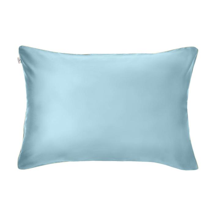 Наволочка Satin Luxe, размер 52х74 см, цвет голубой
