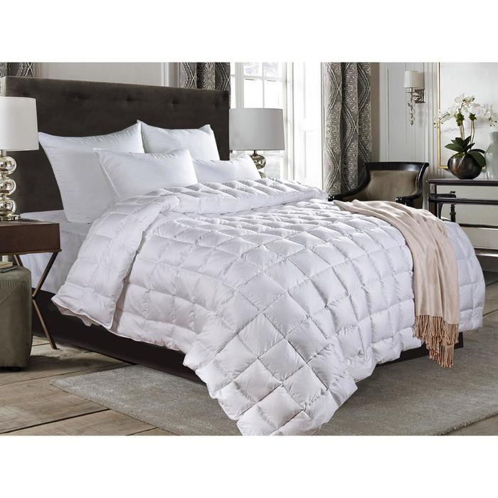 Пуховое одеяло Perla, размер 200х220 см, цвет белый