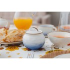 Сахарница с крышкой Доляна «Космос», 400 мл, фарфор, синяя - Фото 7