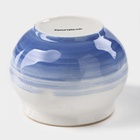 Сахарница с крышкой Доляна «Космос», 400 мл, фарфор, синяя - Фото 5