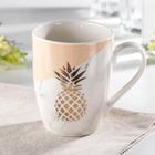 Кружка фарфоровая Доляна «Ананас», 350 мл - Фото 1
