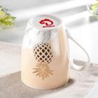 Кружка фарфоровая Доляна «Ананас», 350 мл - Фото 2