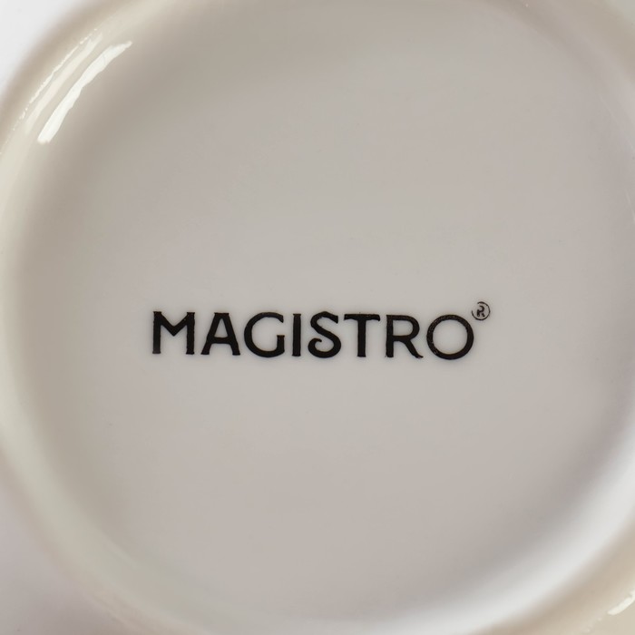 Миска фарфоровая Magistro «Лакомка», 200 мл, d=11 см, цвет белый - фото 1927707557