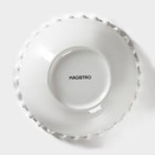 Салатник фарфоровый Magistro «Лакомка», 450 мл, d=15 см, цвет белый - Фото 4