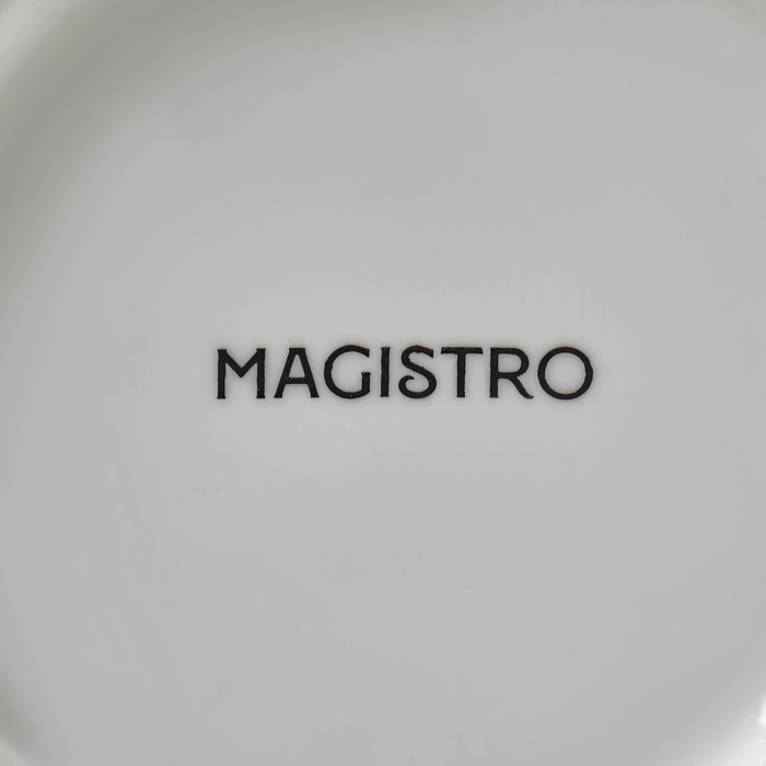 Салатник фарфоровый Magistro «Лакомка», 450 мл, d=15 см, цвет белый - фото 1908707830