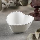 Соусник Magistro «Сердце», 260 мл, d=11.5, фарфор, белый - Фото 1