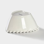 Салатник Magistro «Сердце», 550 мл, d=15.5 см, фарфор, белый - Фото 4