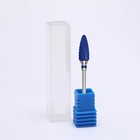 Фреза керамическая для маникюра «Кукуруза», средняя нарезка, 6 × 15 мм, в пластиковом футляре, цвет синий - Фото 2