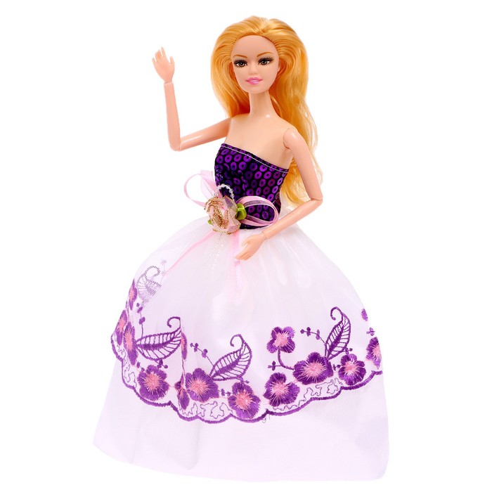 Кукла-модель шарнирная «Лиза» в платье, МИКС - фото 1907248228