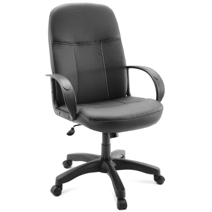 Кресло руководителя CТ41-31 черный, экокожа - Фото 1