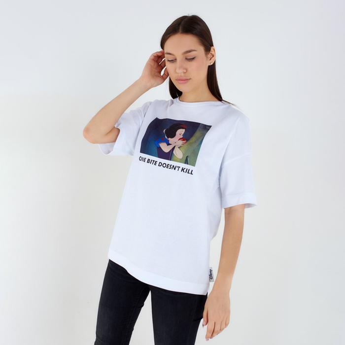 Футболка «Белоснежка» Принцессы oversize, белая - Фото 1