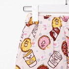 Костюм женский «Пончики» (футболка, шорты), цвет розовый, размер 42 - Фото 4