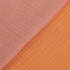 Пелёнки муслиновые «Крошка Я», 135×100 см, набор 2 шт., 100 % хлопок, оранжевая, розовая - Фото 4
