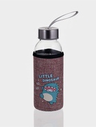 Бутылка для воды в чехле «Дино», 300 мл, h=17 см, стекло, рисунок МИКС - Фото 1