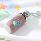 Бутылка для воды в чехле «Дино», 300 мл, h=17 см, стекло, рисунок МИКС - Фото 2