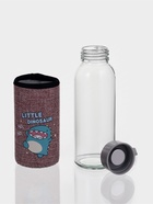 Бутылка для воды в чехле «Дино», 300 мл, h=17 см, стекло, рисунок МИКС - Фото 2