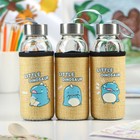 Бутылка для воды в чехле «Дино», 300 мл, h=17 см, стекло, рисунок МИКС - Фото 4