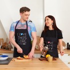 Фартук Этель I Love this guy 60×70 см, 100% хлопок, репс 210 г/м² - Фото 2