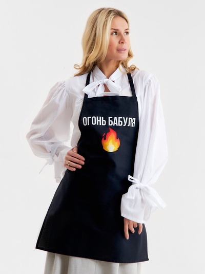 Фартук Этель «Огонь бабуля» 60х70 см, 100% хлопок, репс 210 г/м2