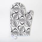 Кухонный набор «Этель» Leaves: варежка-прихватка 20×27 см, прихватка 19×19 см, 100% хлопок - Фото 3