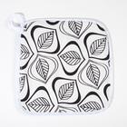 Кухонный набор «Этель» Leaves: варежка-прихватка 20×27 см, прихватка 19×19 см, 100% хлопок - Фото 5