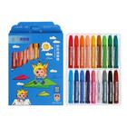 Пастель масляная 18 цветов в бумажном держателе, в картонной коробке - Фото 1