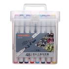 УЦЕНКА Набор маркеров для скетчинга двусторонние 48 штук/48 цветов - Фото 7